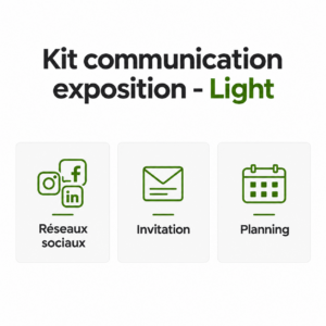 Kit communication exposition et événement artistique - Light