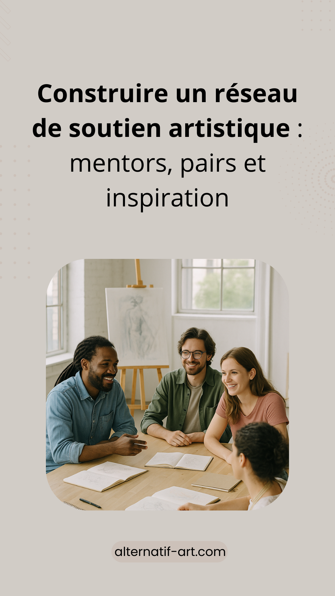 Construire un réseau de soutien artistique : mentors, pairs et inspiration
