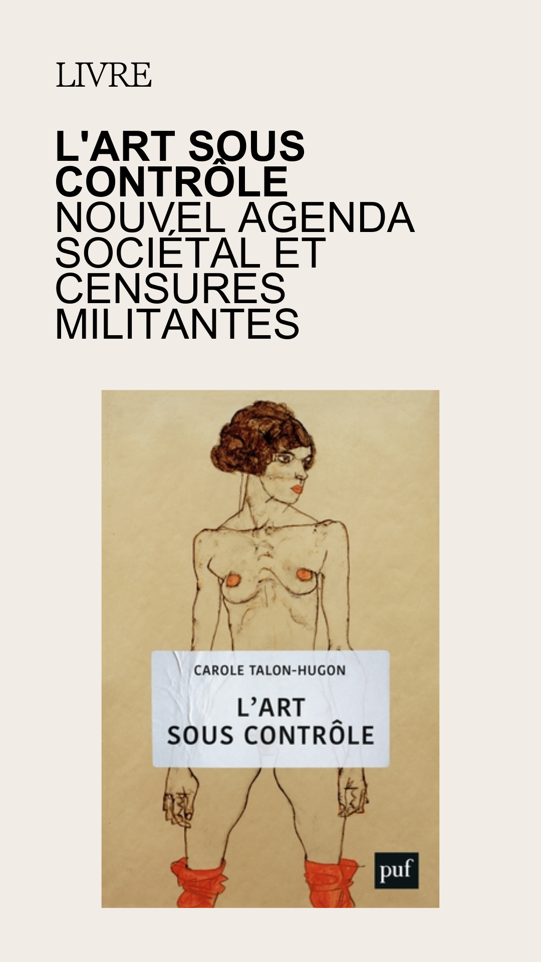 L’Art sous contrôle – Carole Talon-Hugon
