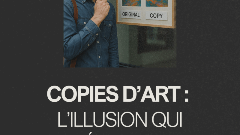 Copies d’art : l’illusion qui détruit la création