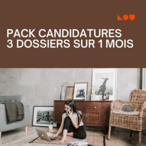 Pack candidatures - 3 dossiers sur 1 mois