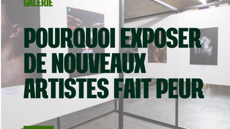 Pourquoi exposer de nouveaux artistes fait peur