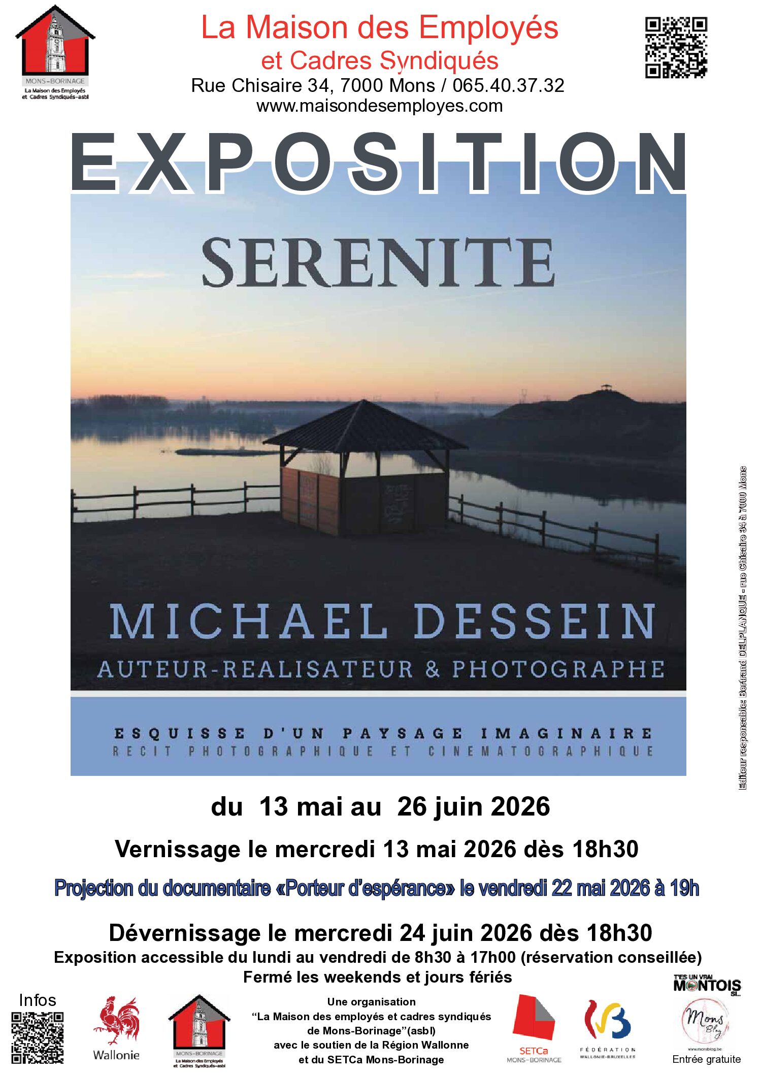 Sérénité, esquisse d’un paysage imaginaire, Exposition de Michael Dessein