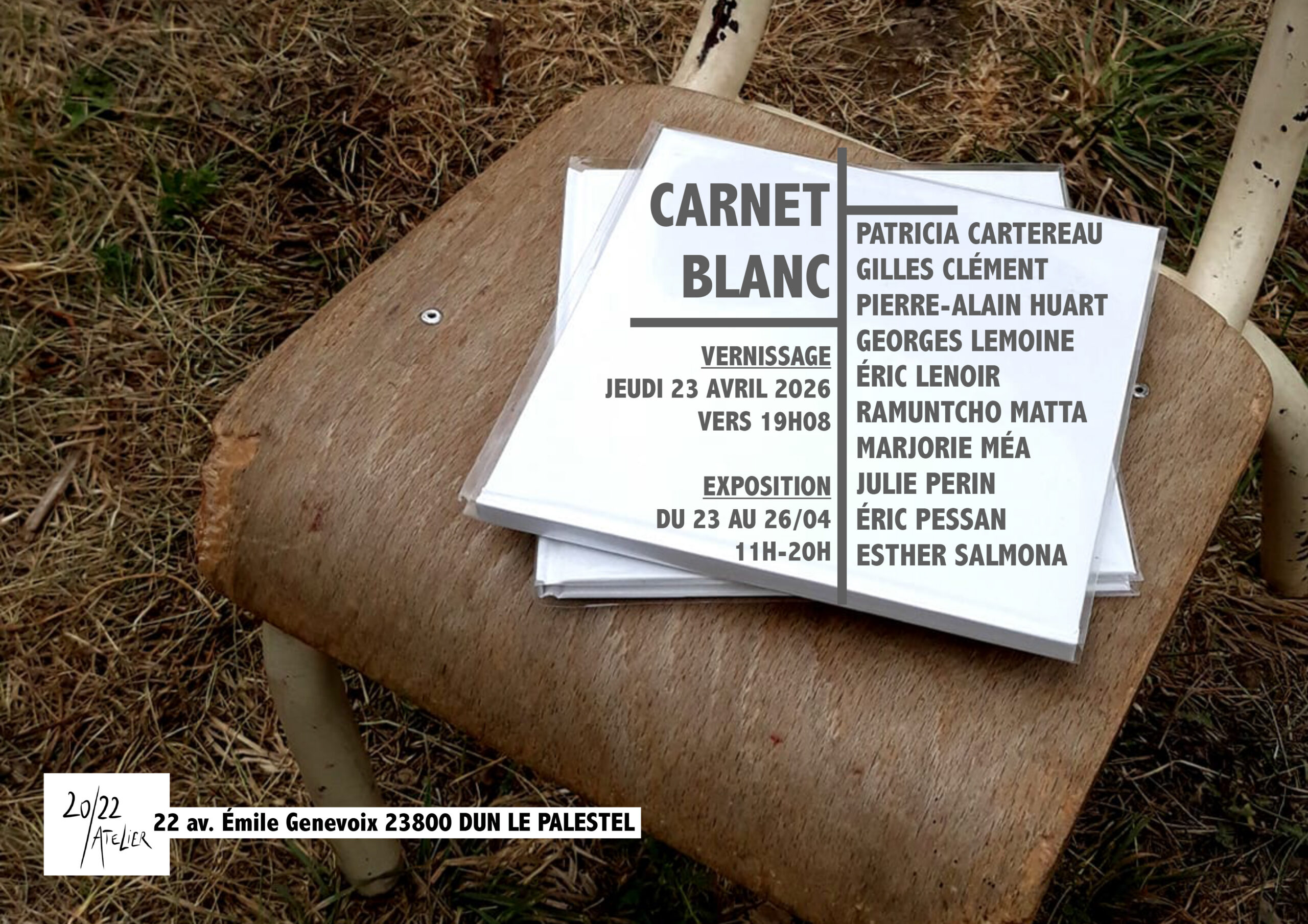 Exposition : CARNET BLANC, herbier sensations paysage