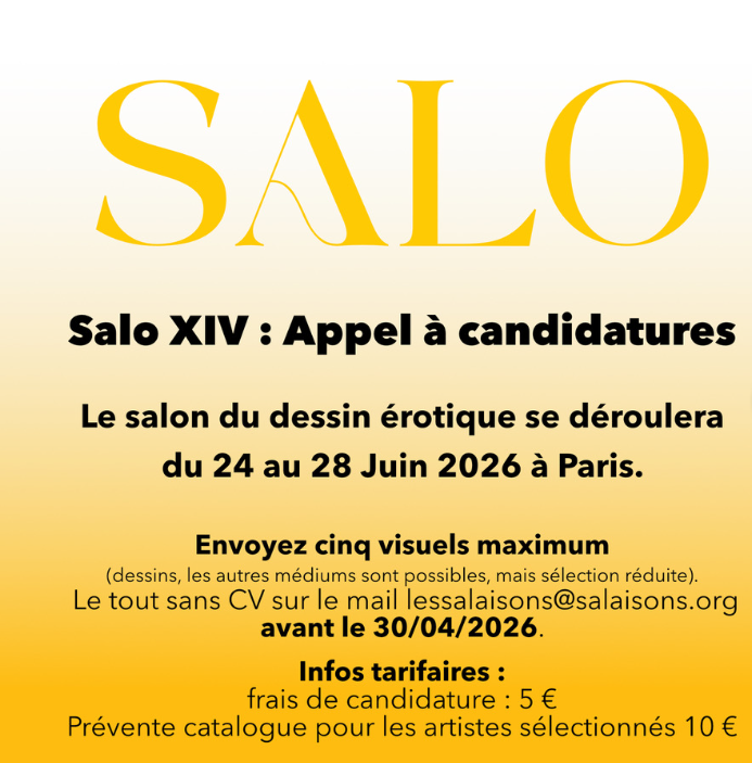Appel à candidatures : SALO XIV, salon du dessin érotique
