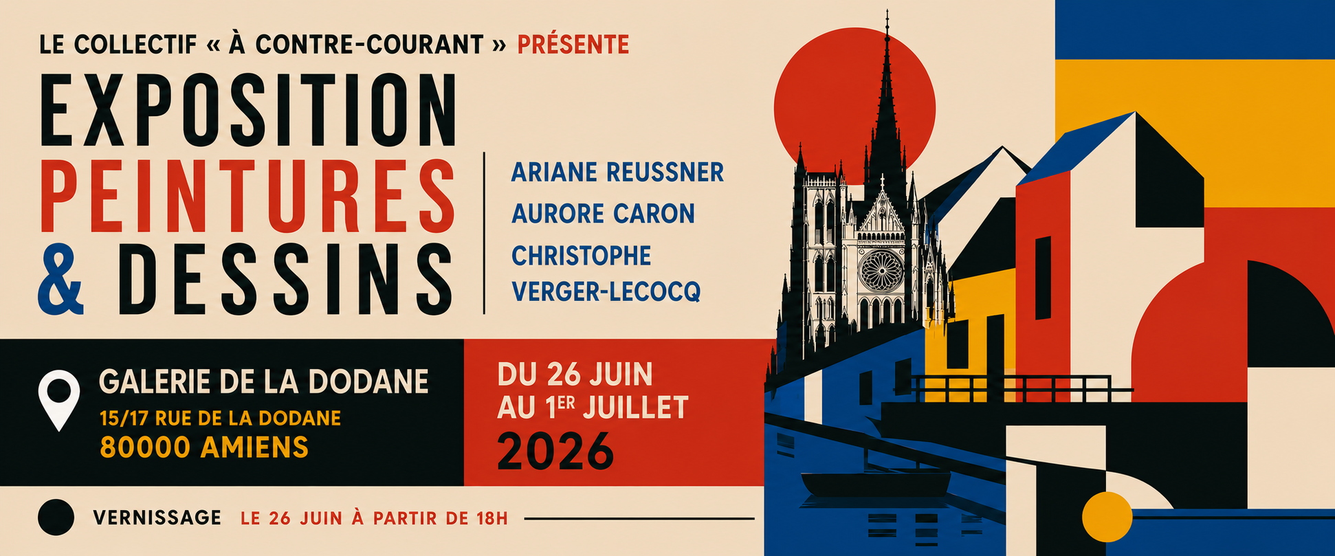 Exposition : Peintures & Dessins du Collectif A Contre-Courant