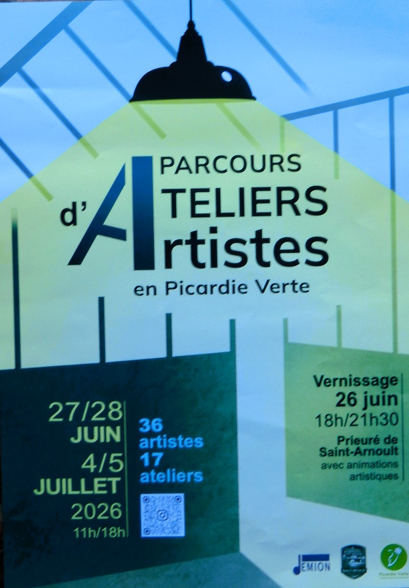 Parcours de portes ouvertes d’ateliers d’artistes de Picardie verte