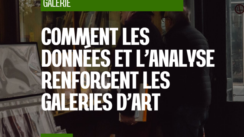 L’art de la donnée : comment les données et l’analyse renforcent les galeries d’art
