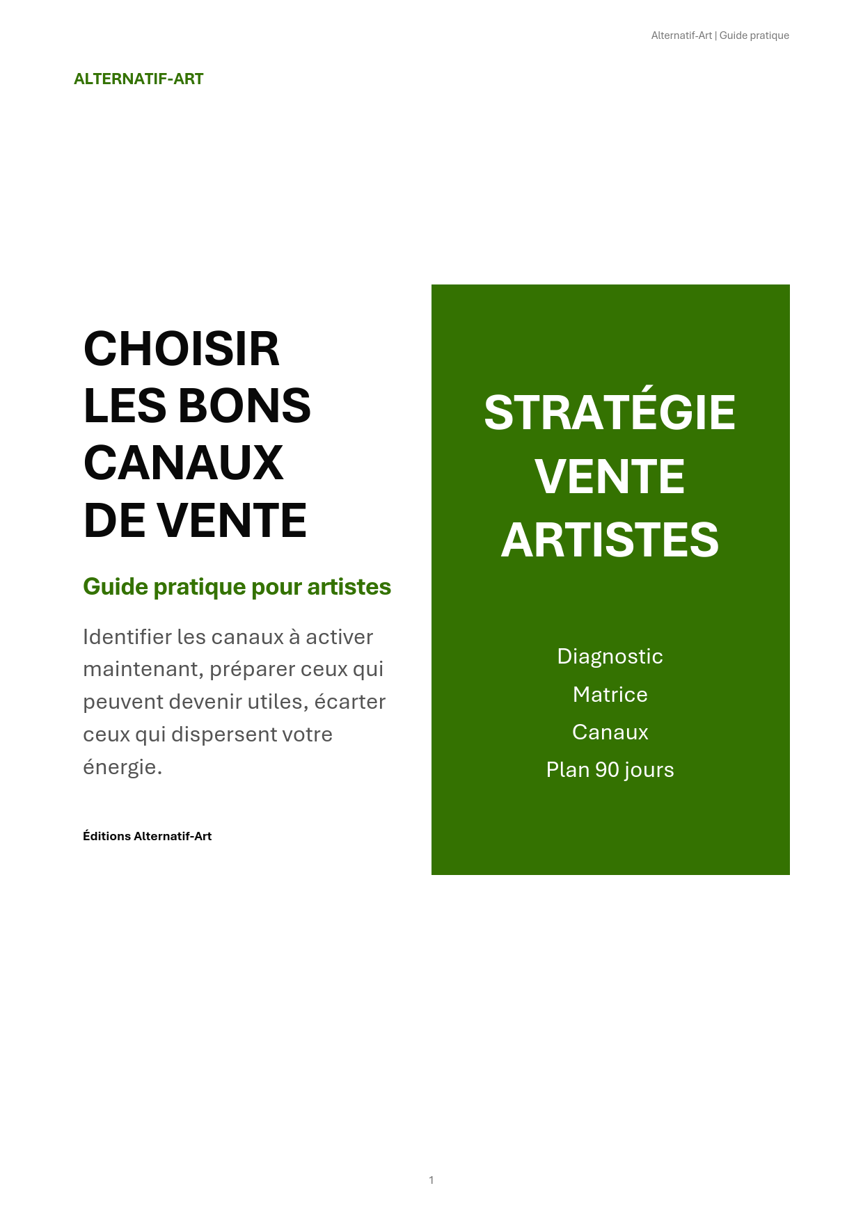 Choisir les bons canaux de vente - Guide pratique pour artistes
