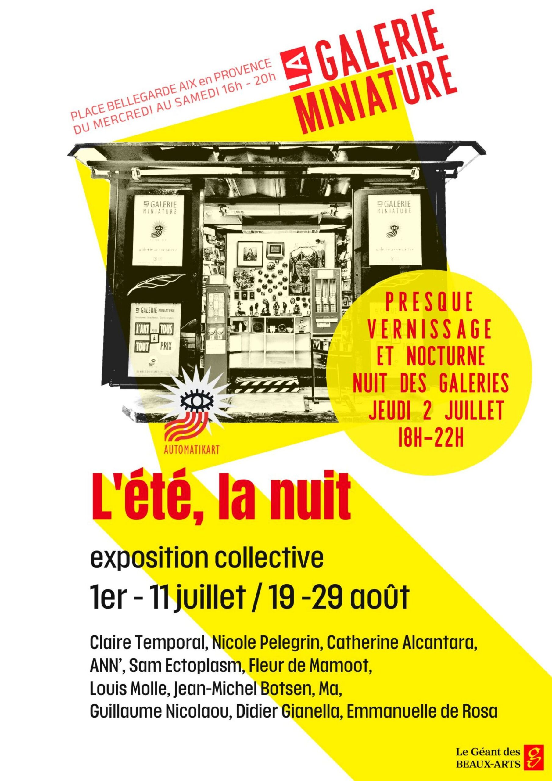L&rsquo;été, la nuit – exposition collective