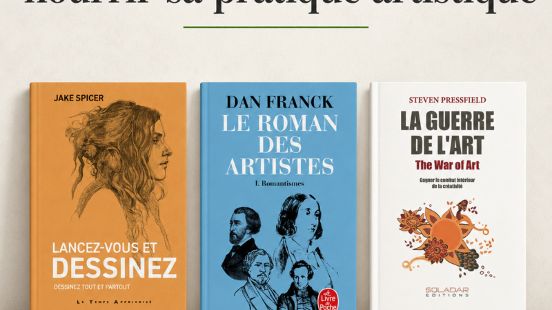 Trois livres pour dessiner, dépasser les blocages et découvrir la vie des artistes