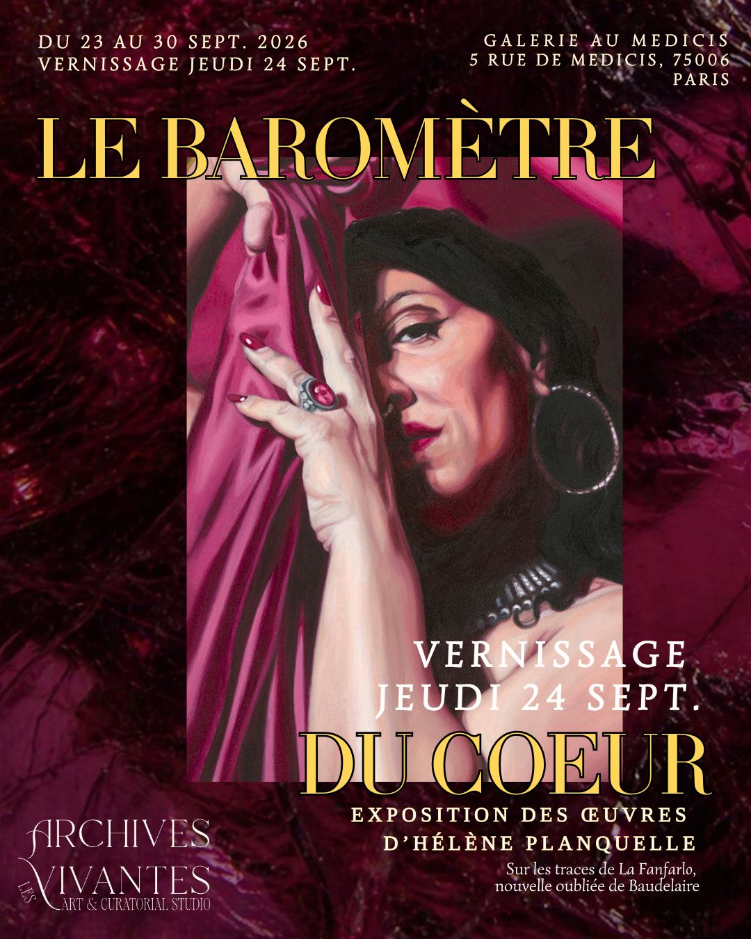 « Le Baromètre du coeur », exposition individuelle des oeuvres d&rsquo;Hélène Planquelle