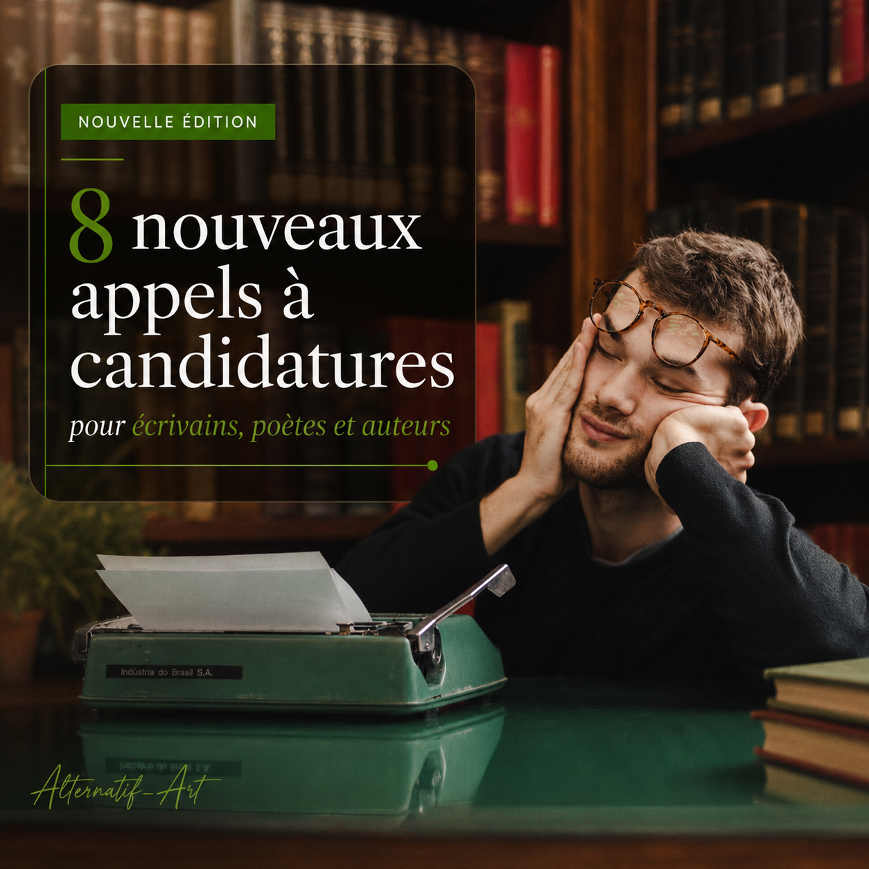 8 appels à candidatures pour écrivains et auteurs – édition du 29 août 2026