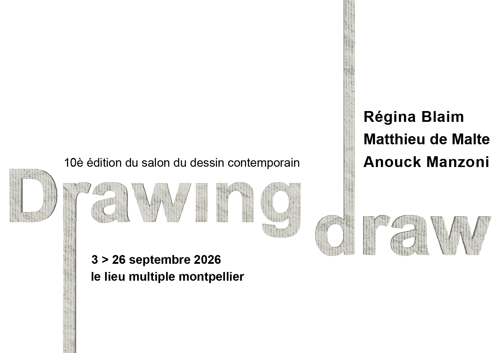 Salon du dessin contemporain Drawing Draw#10