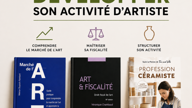 3 livres pour mieux développer son activité d’artiste