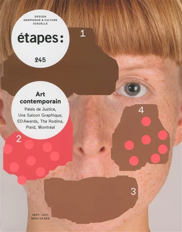 Couverture de la revue Étapes : design graphique et culture visuelle, numéro 245, Art contemporain