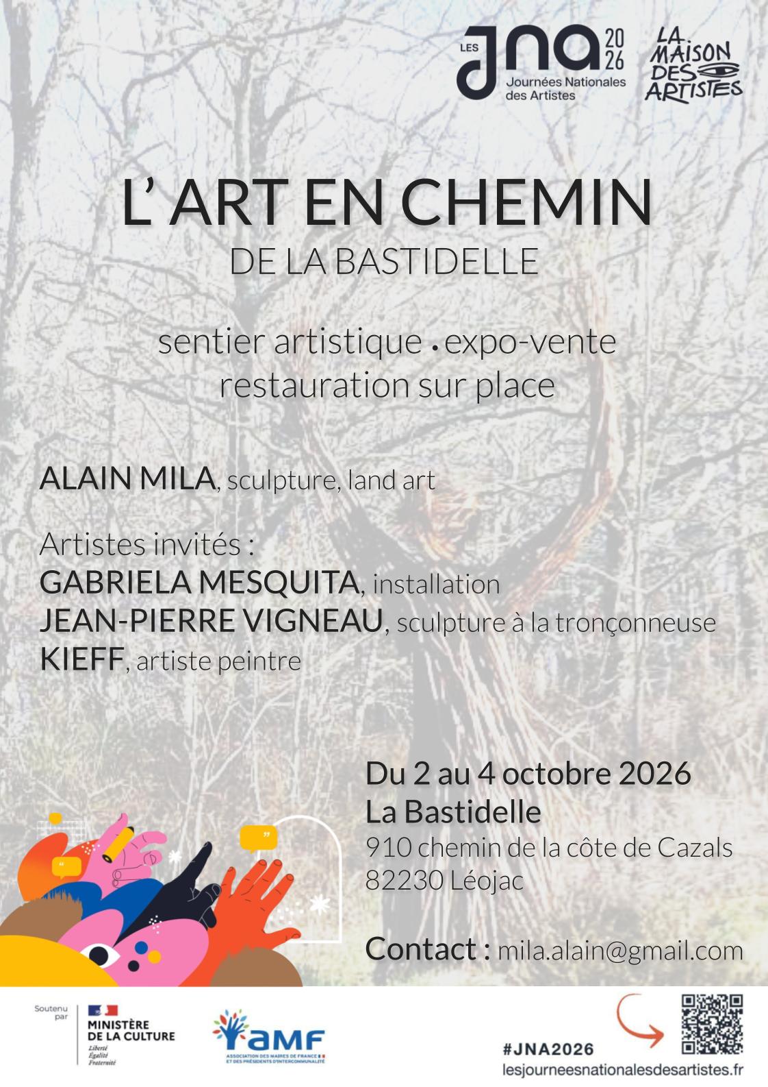 L’Art en Chemin de la Bastidelle – sentier artistique à Léojac