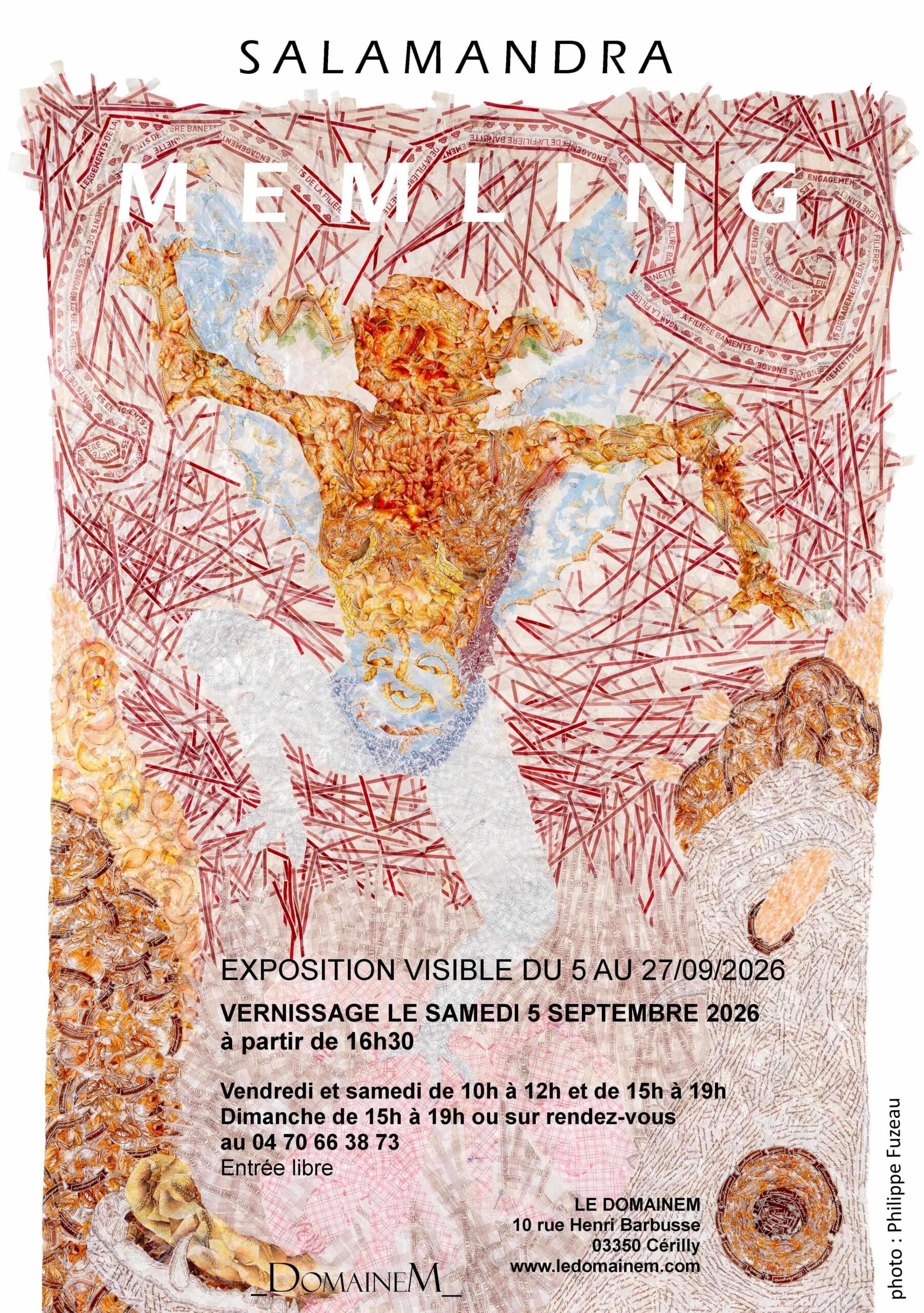 MEMLING – Exposition de Salamandra au DomaineM à Cérilly