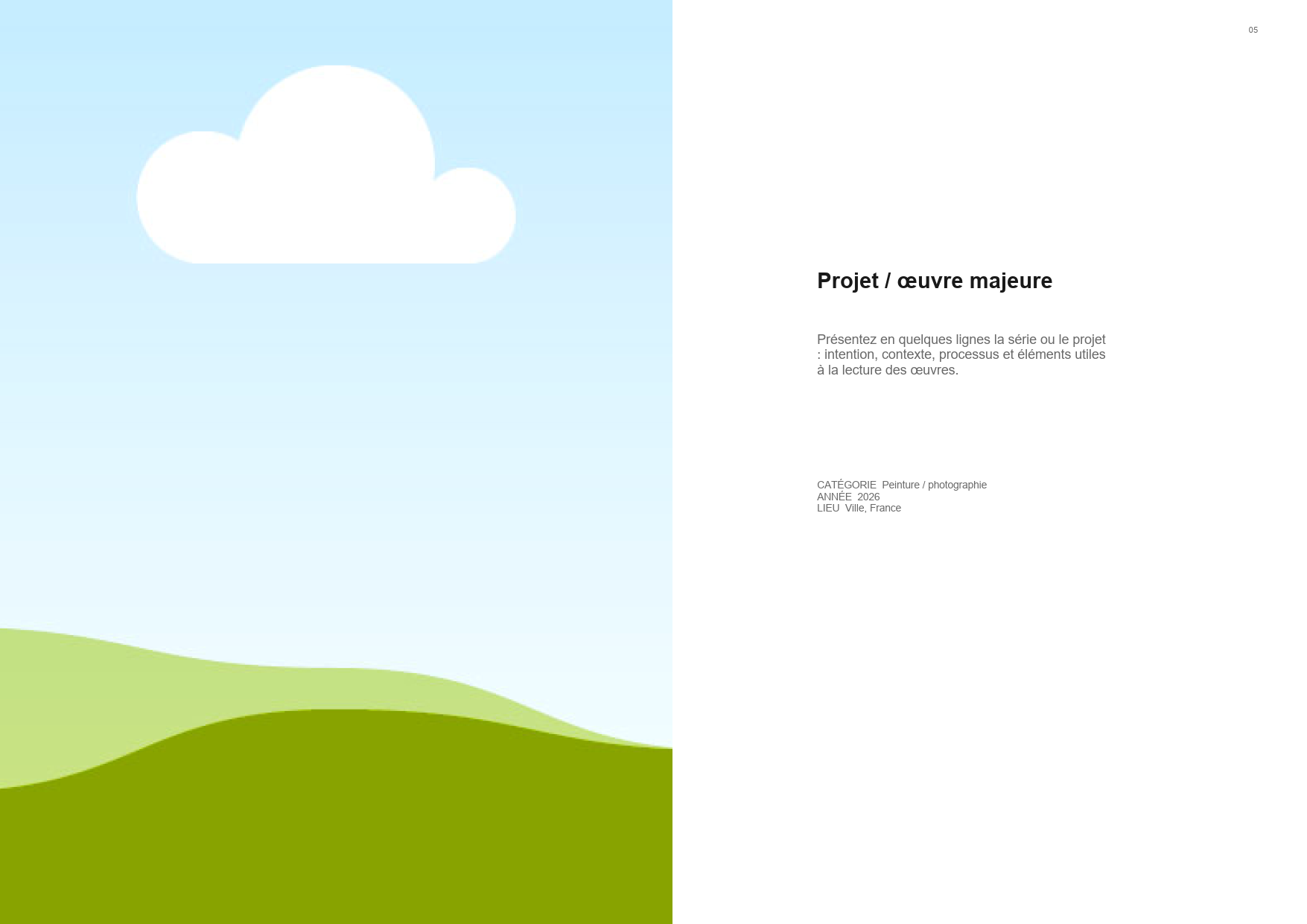 Modèle Canva de portfolio professionnel pour artiste - #1 – Image 5