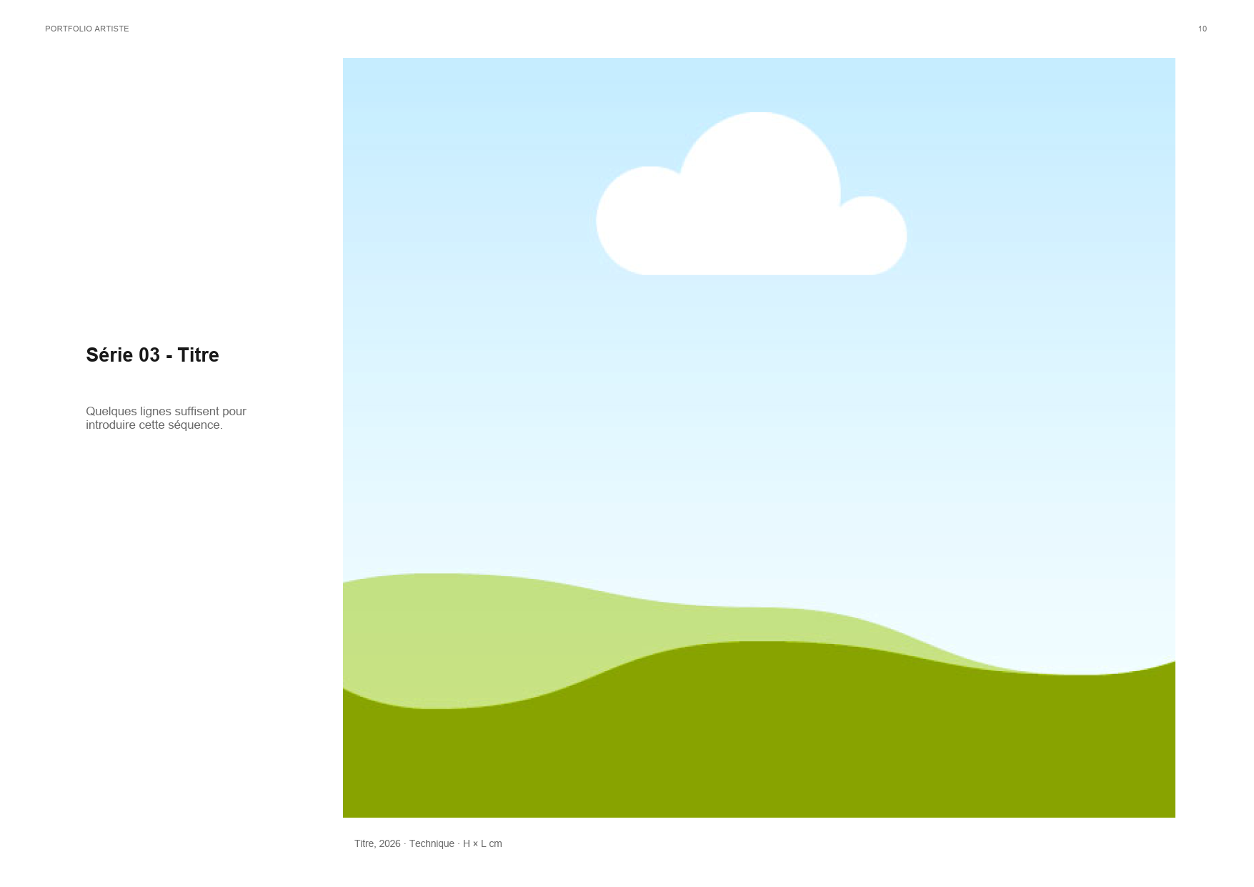Modèle Canva de portfolio professionnel pour artiste - #1 – Image 10