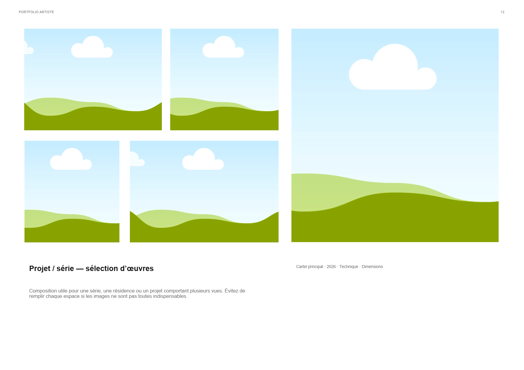 Modèle Canva de portfolio professionnel pour artiste - #1 – Image 12