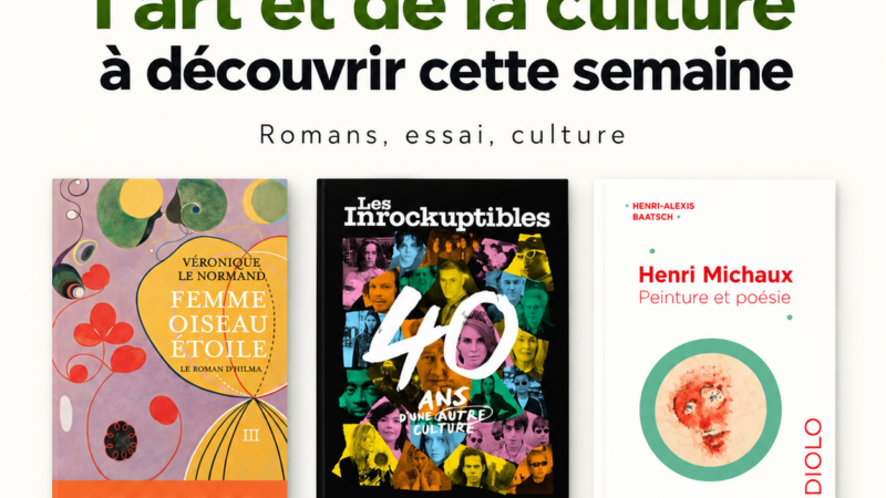 Trois livres autour de l’art et de la culture à découvrir cette semaine
