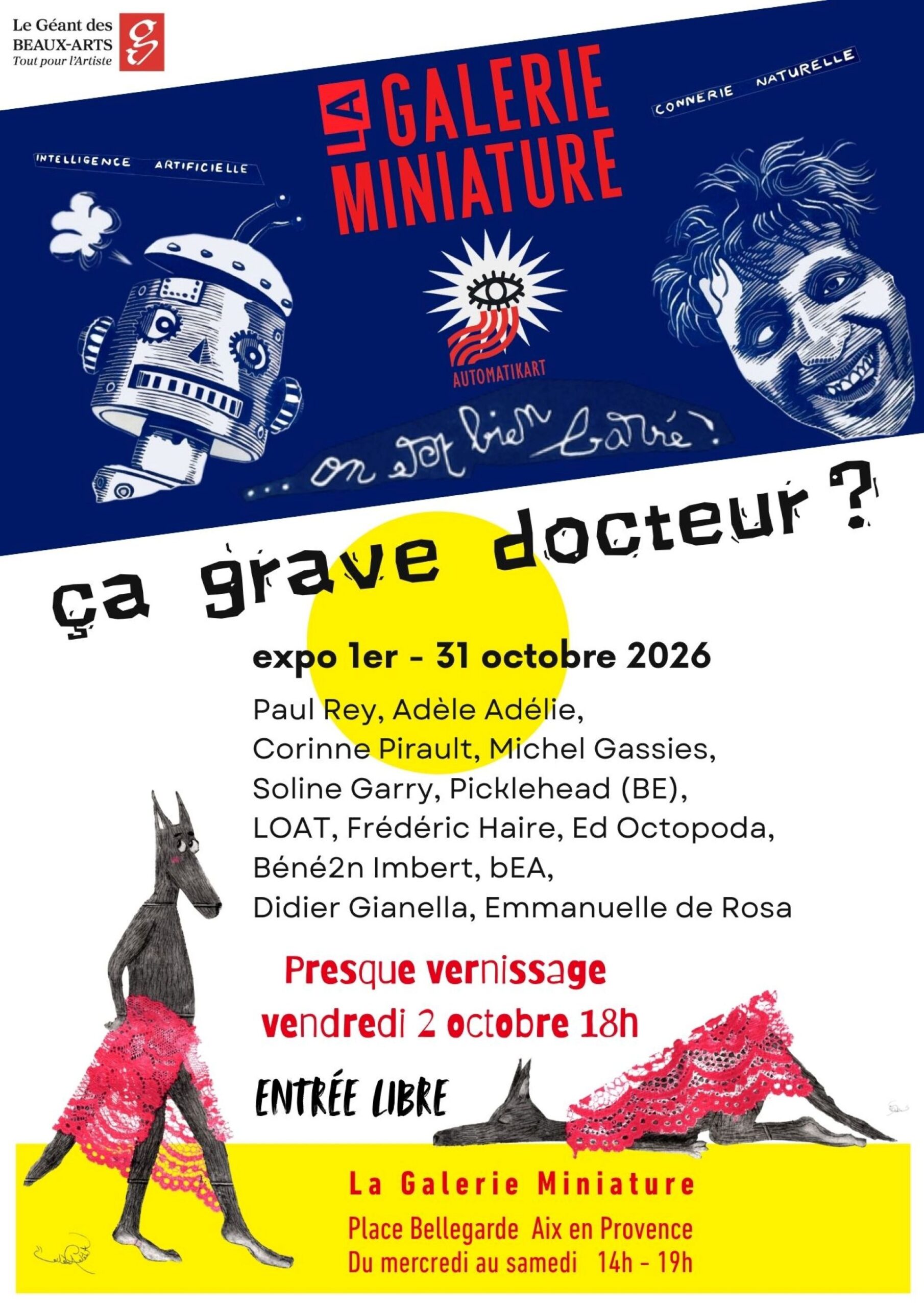 Ça grave docteur ? Exposition collective à Aix-en-Provence