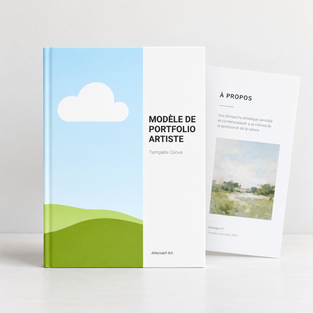 Modèle Canva de portfolio professionnel pour artiste - #1
