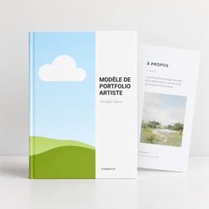 Modèle Canva de portfolio professionnel pour artiste - #1