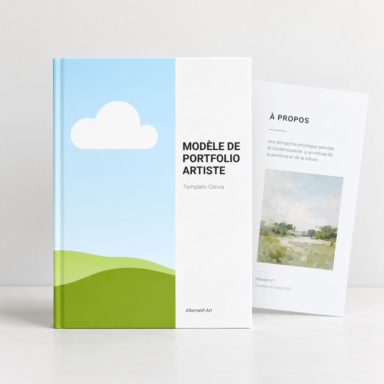 Modèle Canva de portfolio professionnel pour artiste - #1