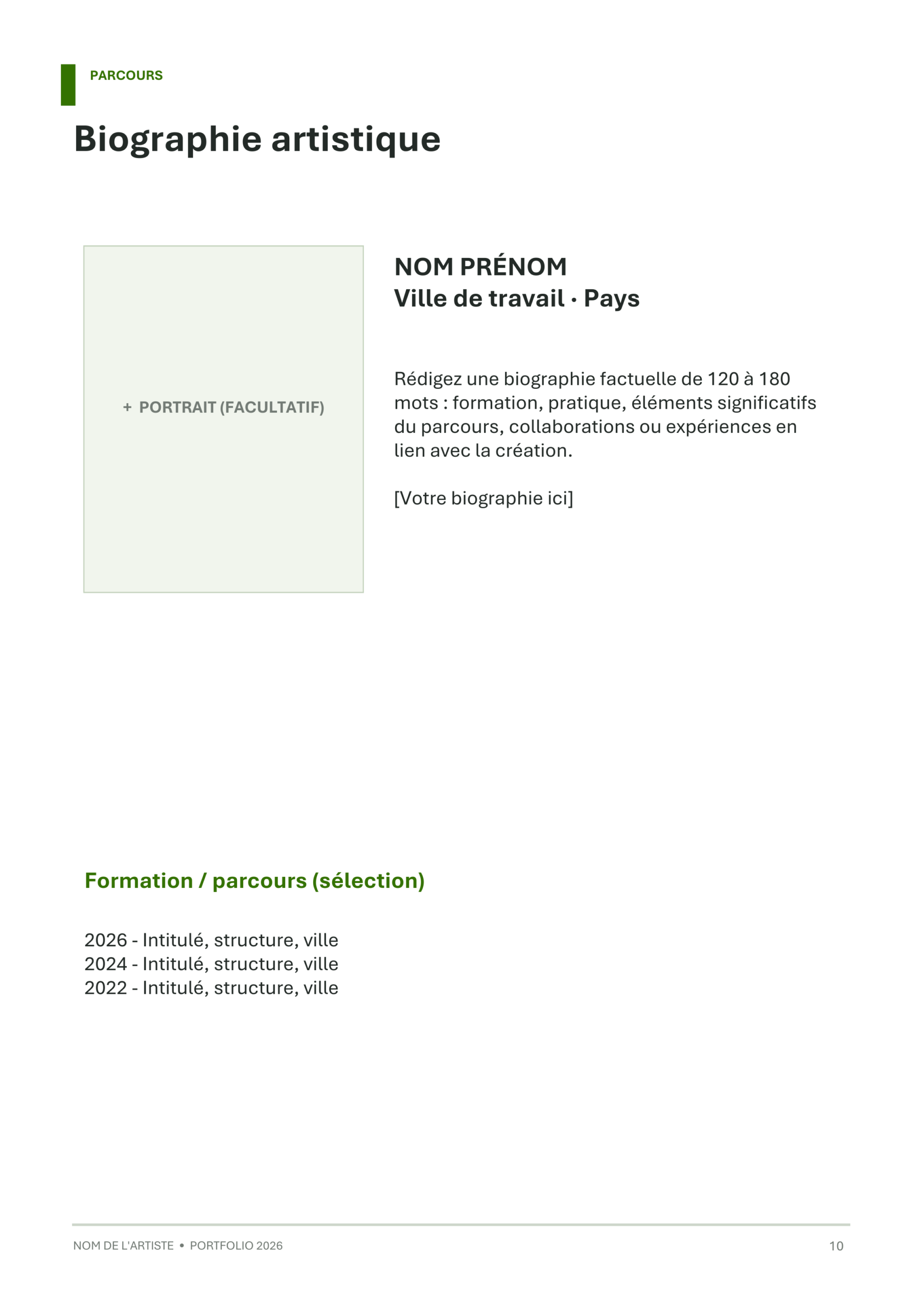 Modèle de portfolio artistique - Éditorial minimaliste – Image 10