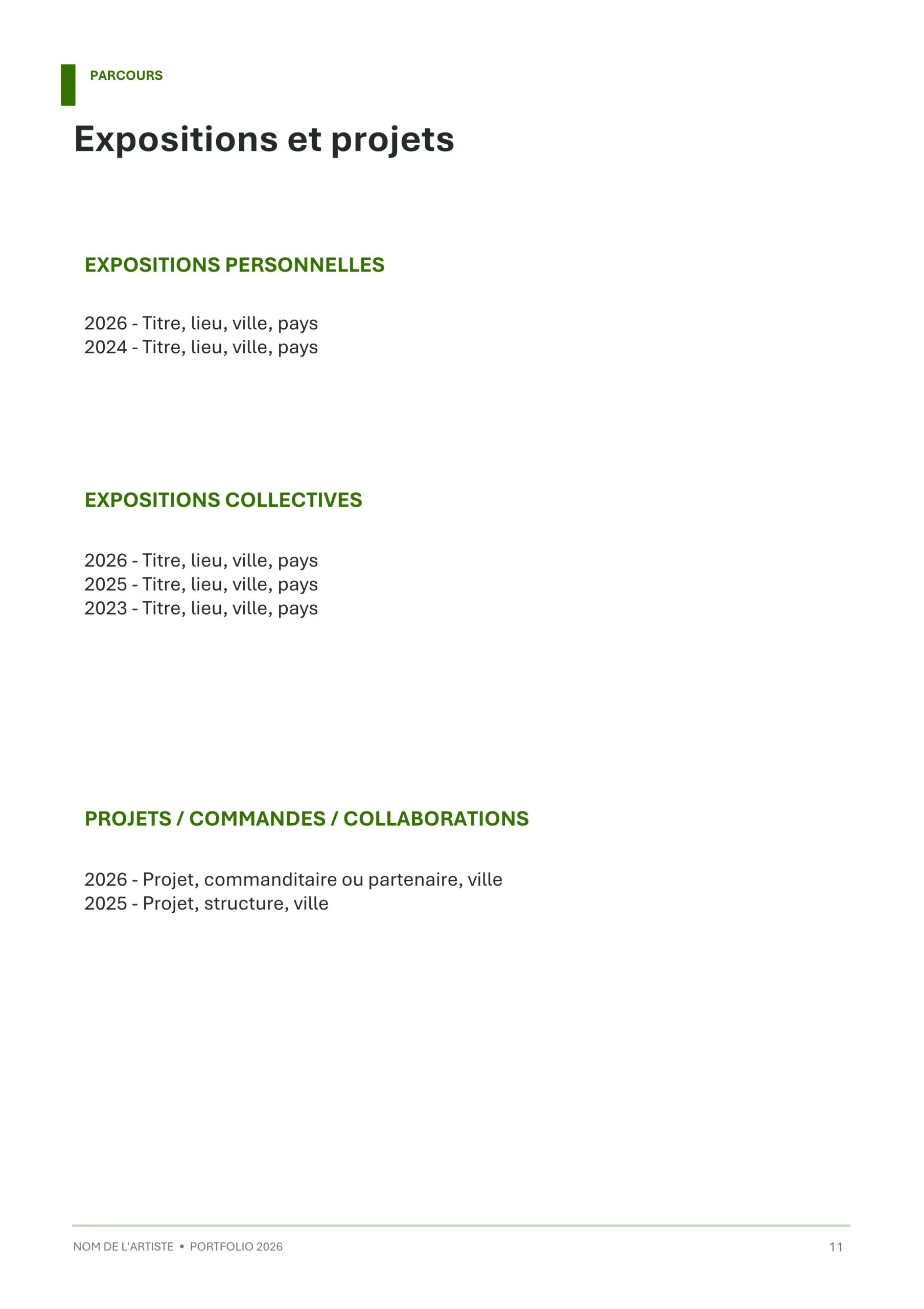 Modèle de portfolio artistique - Éditorial minimaliste – Image 11