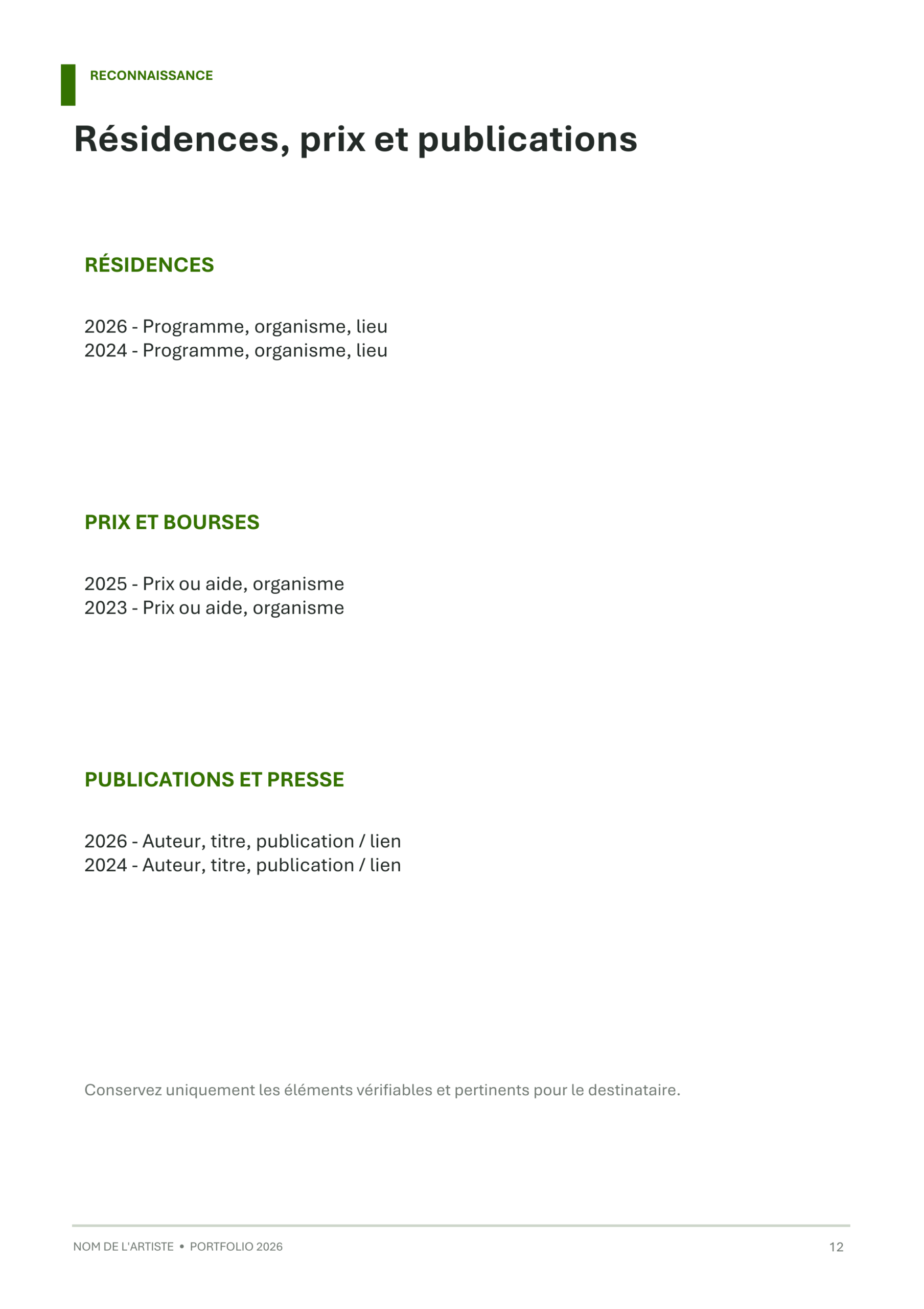 Modèle de portfolio artistique - Éditorial minimaliste – Image 12