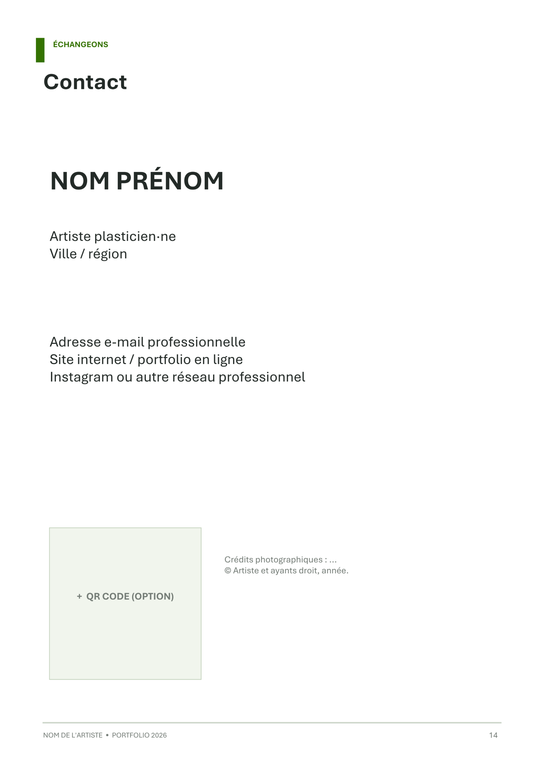 Modèle de portfolio artistique - Éditorial minimaliste – Image 14