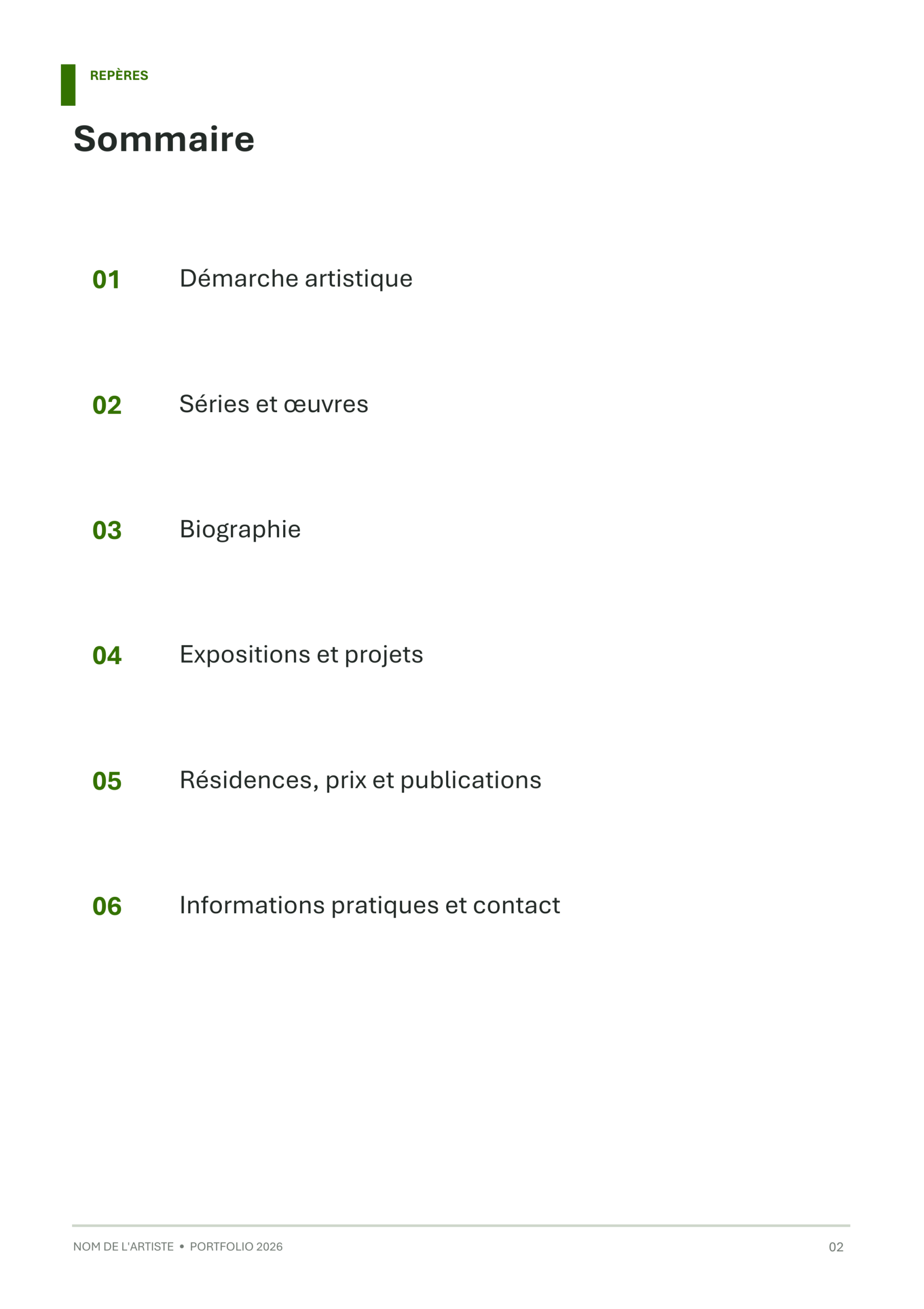Modèle de portfolio artistique - Éditorial minimaliste – Image 2