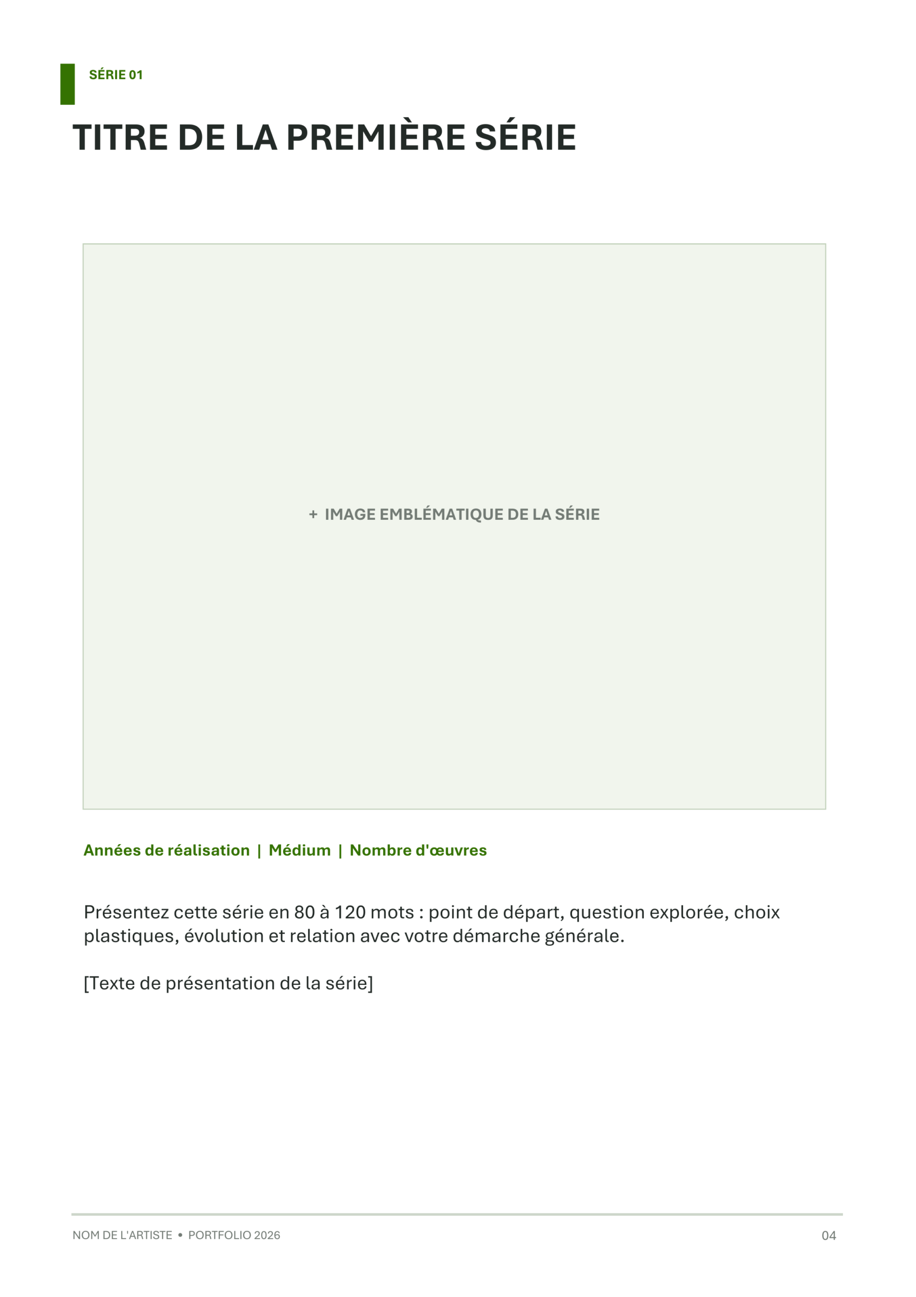 Modèle de portfolio artistique - Éditorial minimaliste – Image 4