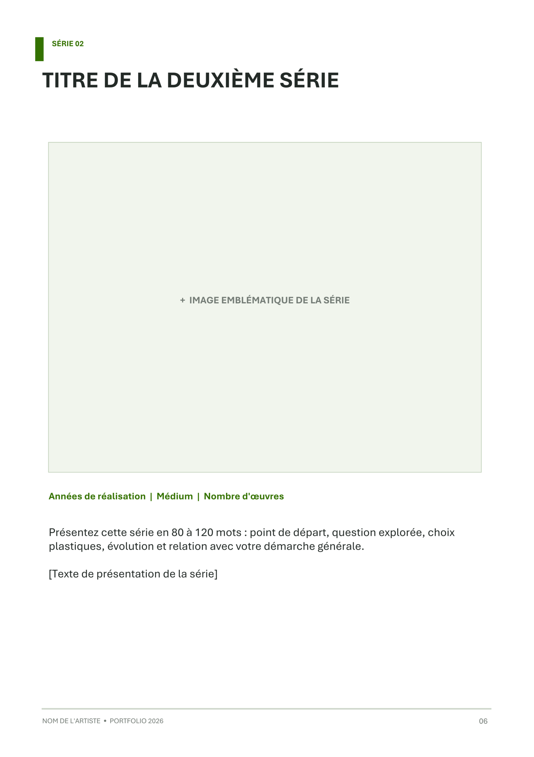Modèle de portfolio artistique - Éditorial minimaliste – Image 6