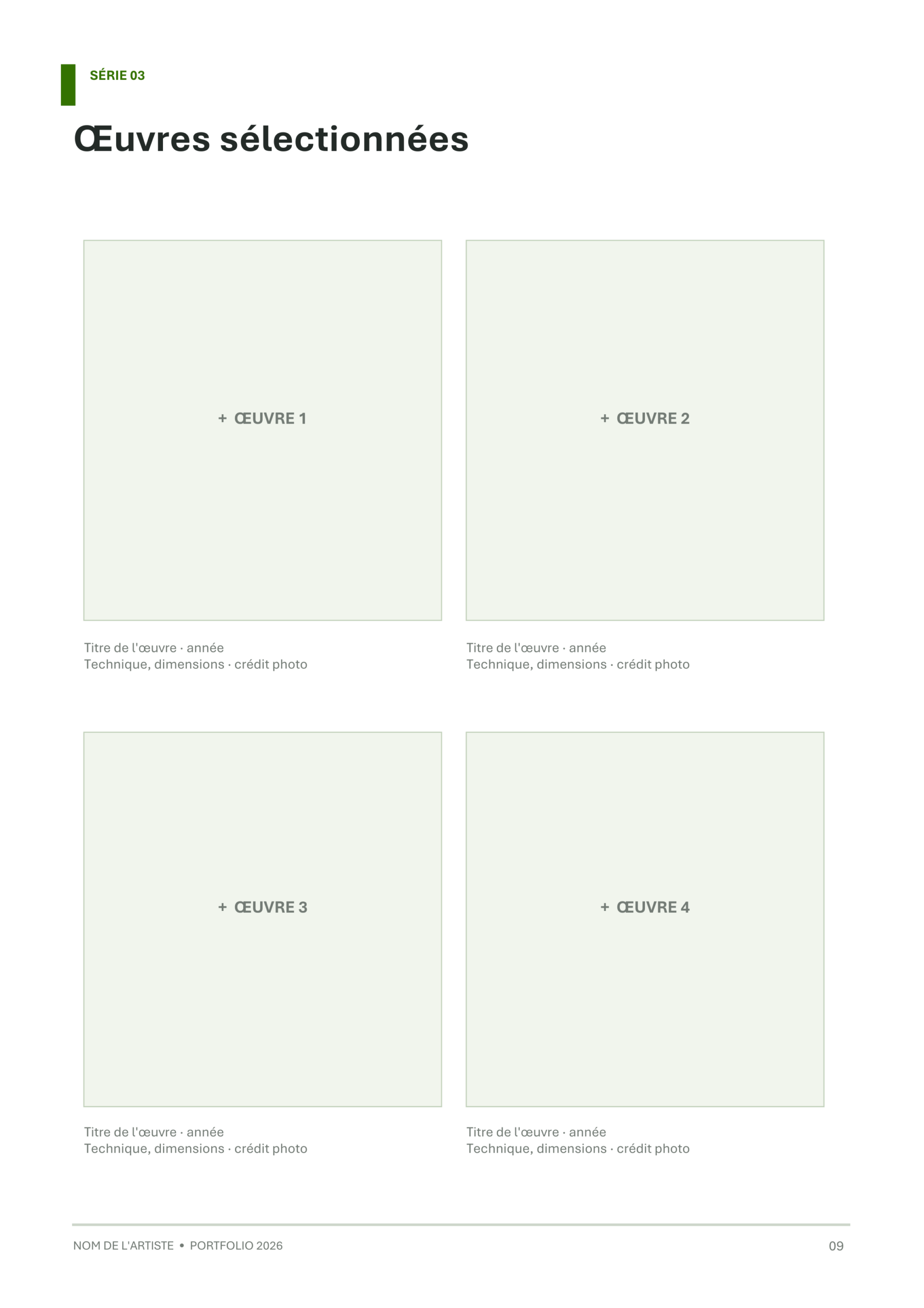 Modèle de portfolio artistique - Éditorial minimaliste – Image 9
