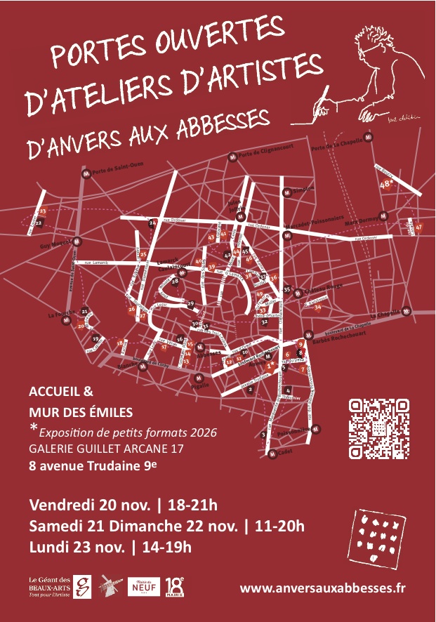 Plongée dans les ateliers des artistes d’Anvers aux Abbesses - Portes ouvertes 2026 à Paris
