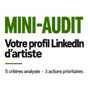 Mini-audit de profil LinkedIn pour artiste