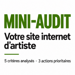 Mini-audit de site internet d’artiste