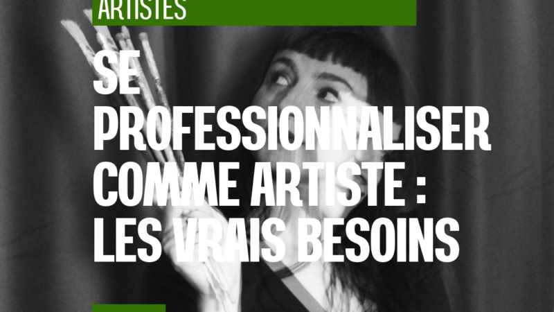 Se professionnaliser comme artiste : de quoi a-t-on réellement besoin ?