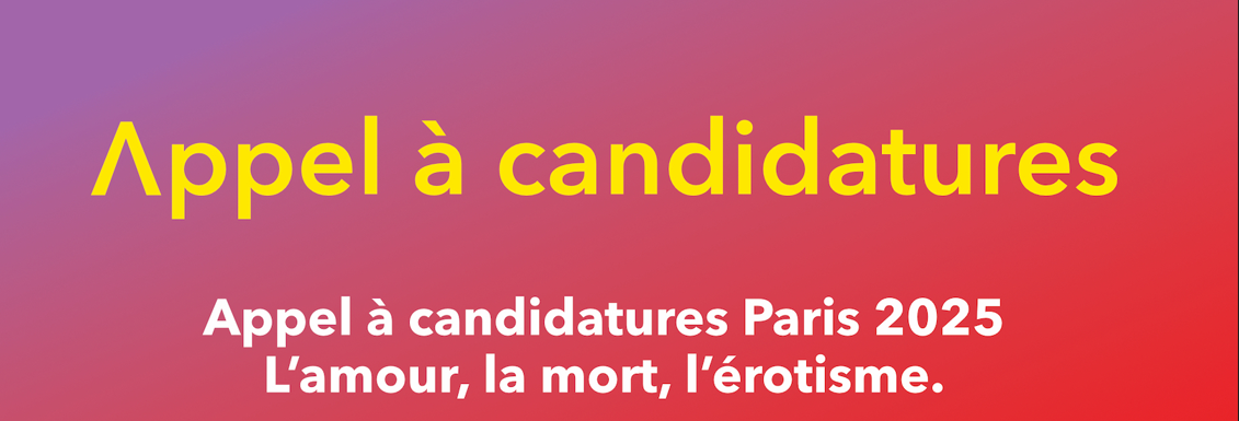 Appel à candidatures : Expositions L’amour, la mort, l’érotisme