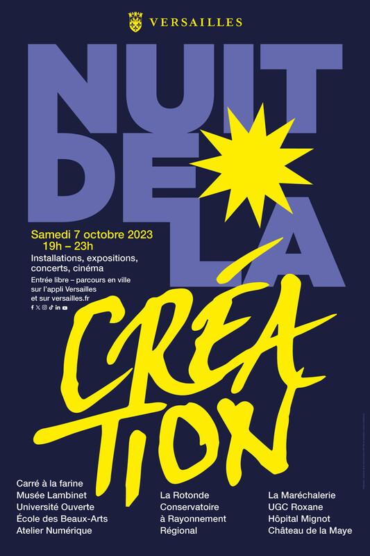 Appel à candidatures : 4e Nuit de la Création à Versailles