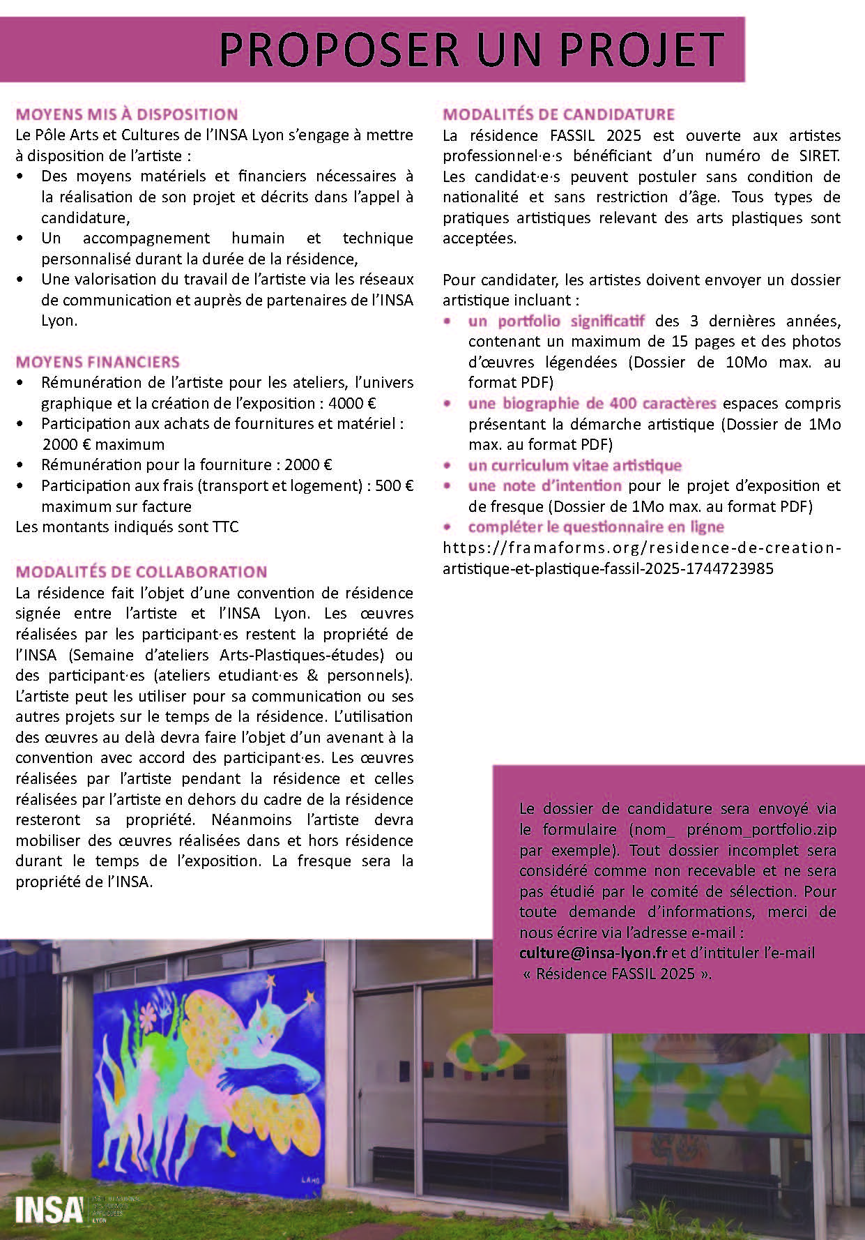 Résidence de création artistique et plastique – Appel à candidatures