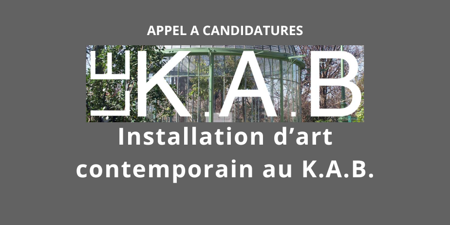 Appel à candidatures : Installation d’art contemporain au K.A.B.