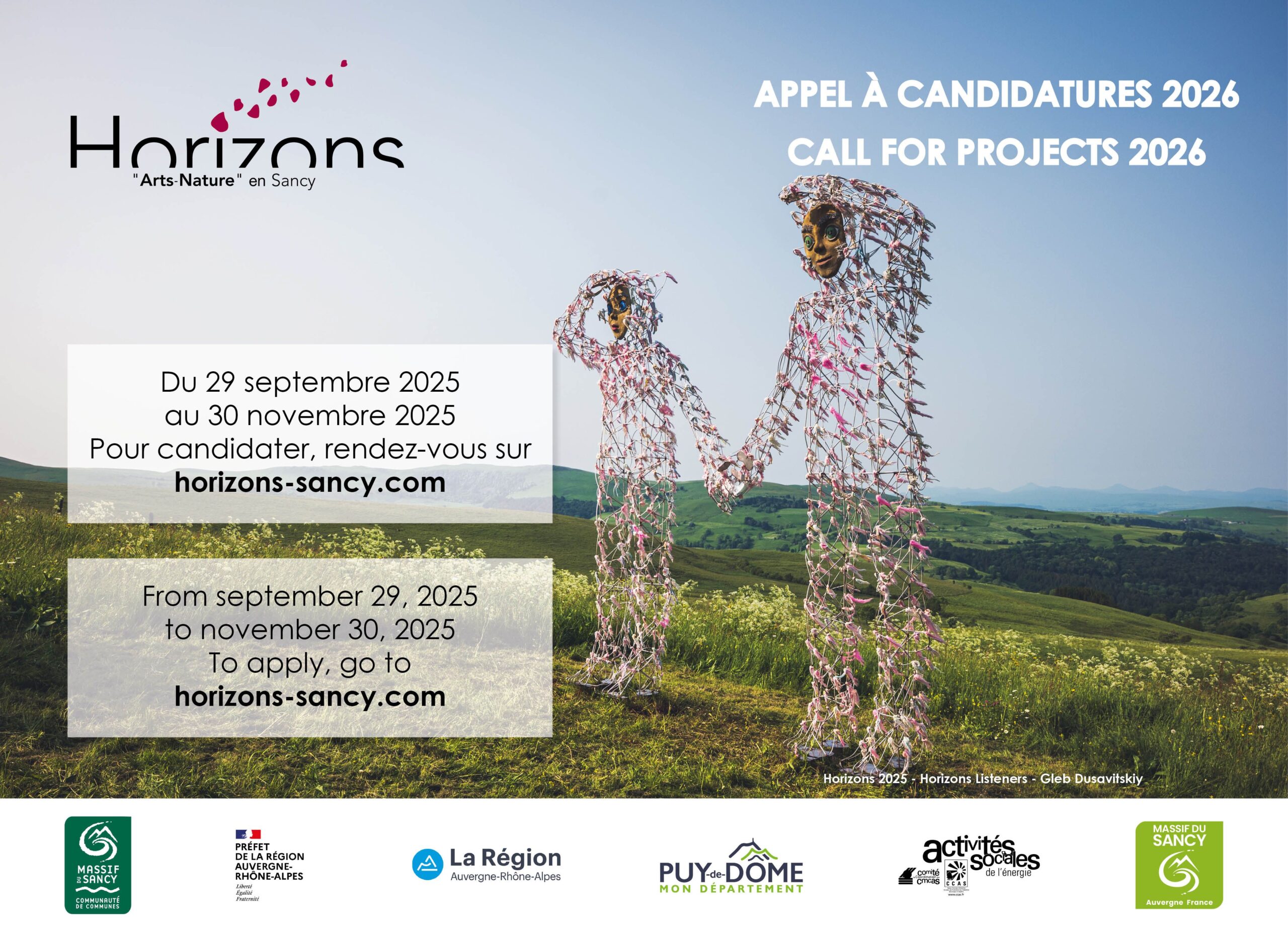 Appel à candidatures : Horizons “Art-Nature”en Sancy – Edition 2026