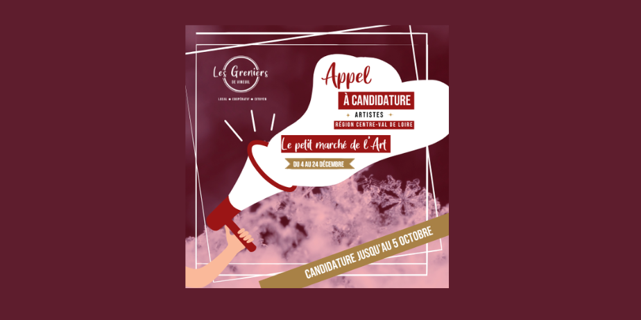 Appel à Candidatures (payant) : Le Marché de l’Art 2025, artiste en Région Centre-Val-de-Loire