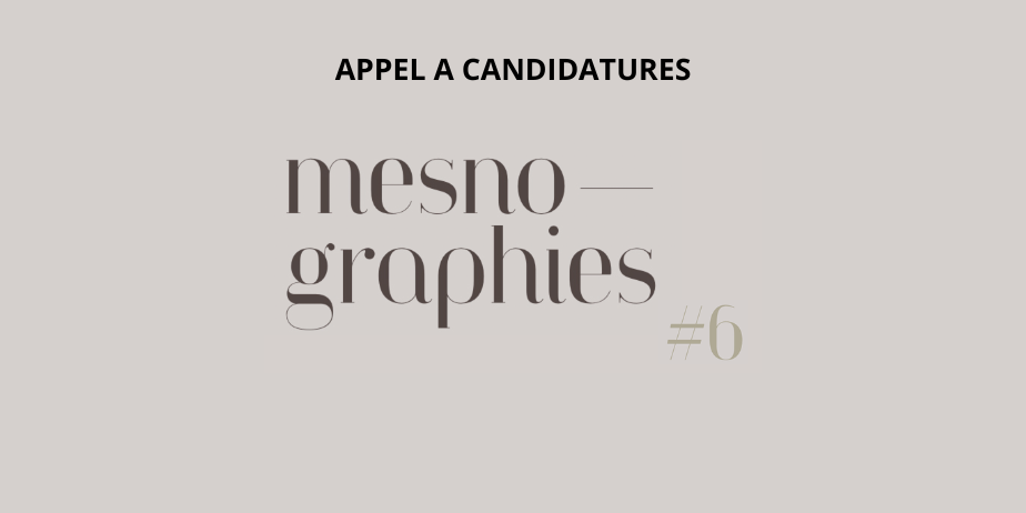 Appel à candidatures : Festival Mesnographies #6