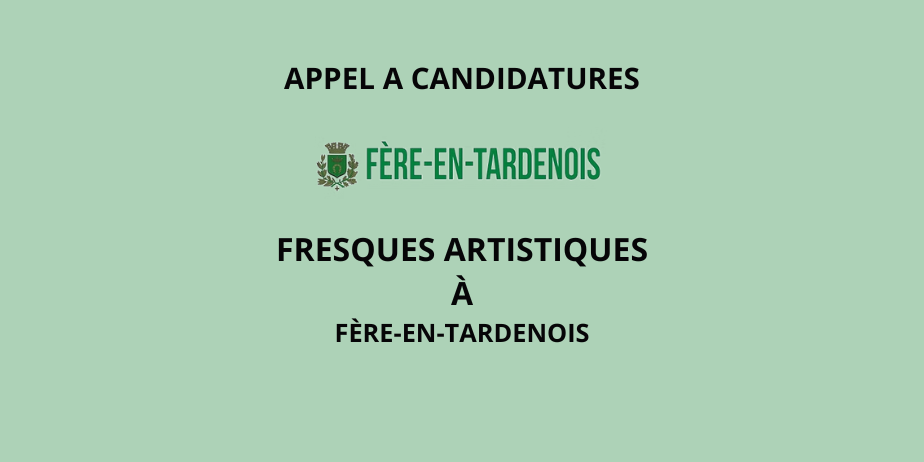 Appel à candidatures : Réalisation de deux fresques murales, Fère-en-Tardenois